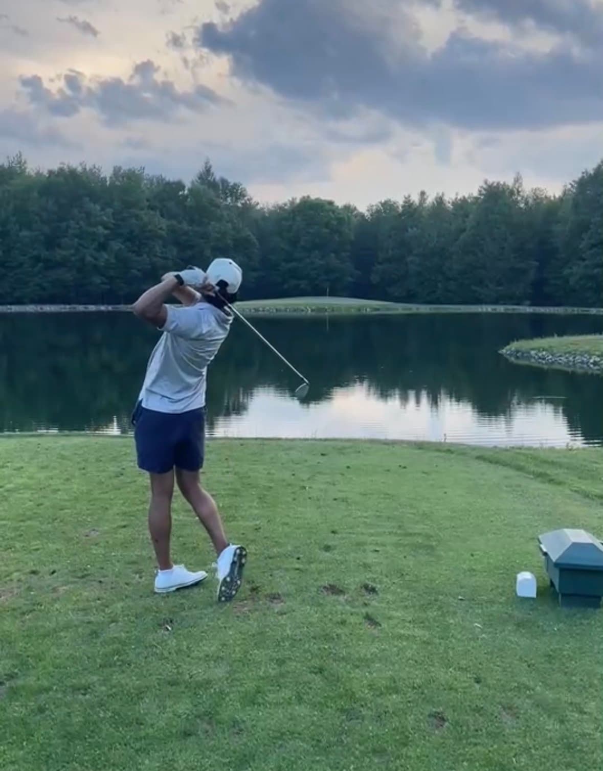 Aadi Trivedi playing golf
